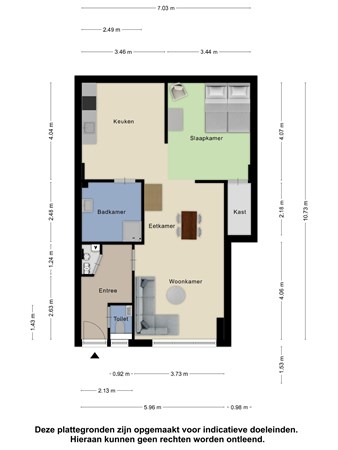 Floorplan - Pompstraat 6, 4651 DP Steenbergen